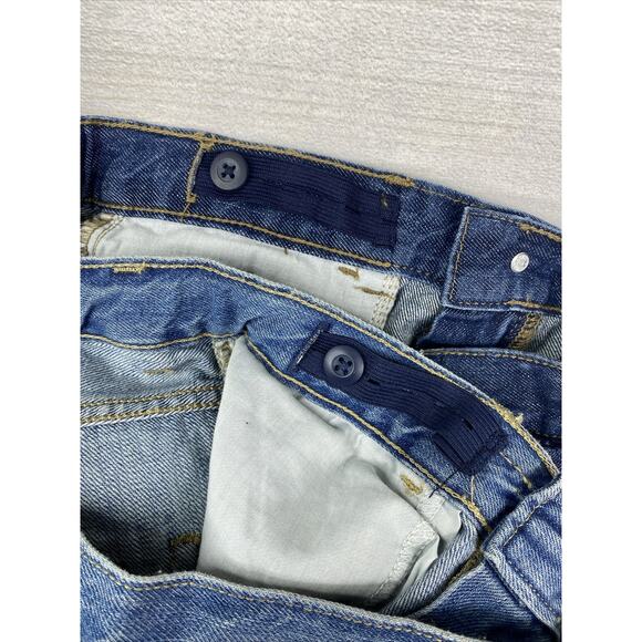 2 Pairs Of Boys Jeans The Children's Place Size 14 Straight Leg Dark & Med NWT - Picture 8 of 11